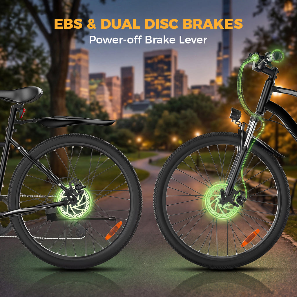 Electric Bike for Adults,  26" Electric Mountain Bike, 1000W Peak Motor  36V Battery Electric Bicycle for Commuting, Up to 40 Miles Range