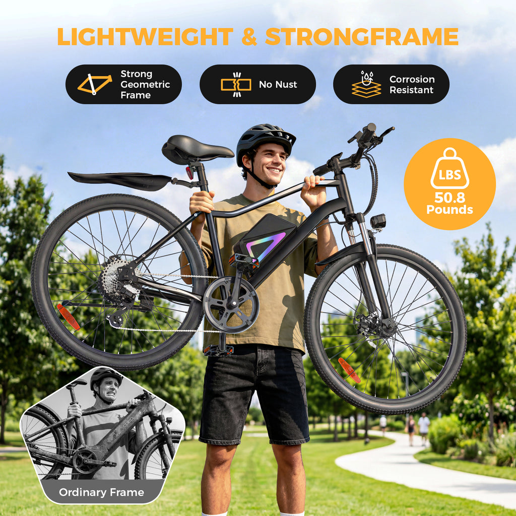 Electric Bike for Adults,  26" Electric Mountain Bike, 1000W Peak Motor  36V Battery Electric Bicycle for Commuting, Up to 40 Miles Range