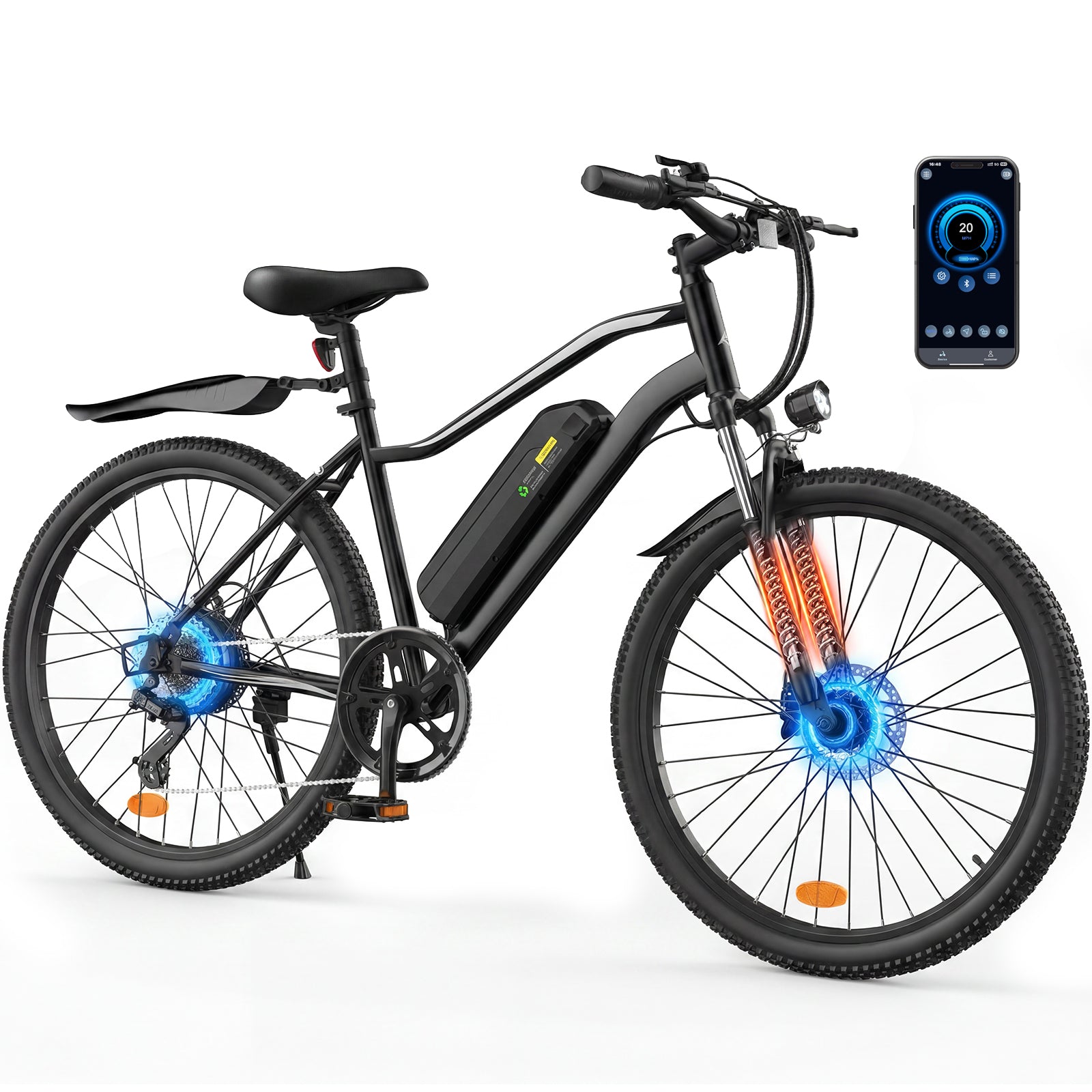 Electric Bike for Adults,  26" Electric Mountain Bike, 1500W Peak Motor  36V Battery Electric Bicycle for Commuting, Up to 60 Miles Range