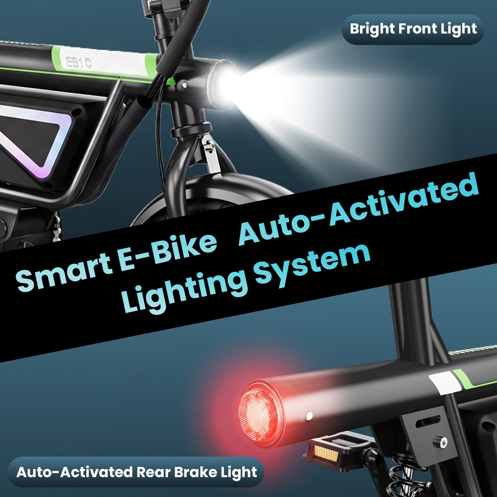 Electric Bike for Adults, 1000W Peak Motor 14" Foldable Electric Bike, Up to 25 Miles Range 36V Battery Electric Bicycle for Commuting