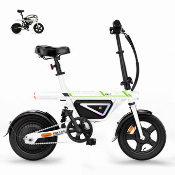 AYOLNY Electric Bike for Adults, 1000W Peak Motor 14" Foldable, 15-25 Miles Range, 20MPH Speed, 36V Battery, Pedal-assist Electric Bicycle for Commuting