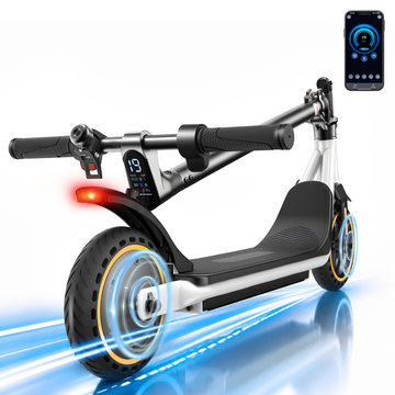 Electric Scooter for Adults & Teens, 500W Peak Motor 19 MPH Peak Speed, 36V Battey 18 Miles Long Range, 8.5" Tires Lightweight & Fast Foldable E Scooter