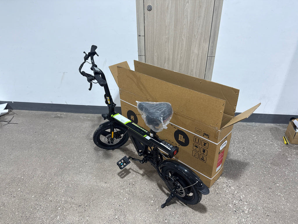 Mini Foldable Electric Bike for Adults, 1000W Peak Folding Ebike, 15 Miles 36V 7.8Ah Battery, 14" Small Adult Electric Bicycle for Commuting with APP